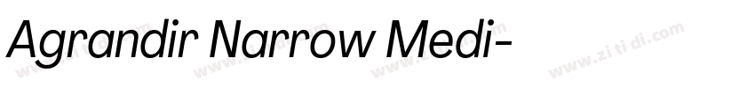 Agrandir Narrow Medi字体转换 Agrandir Narrow Medi字体转换